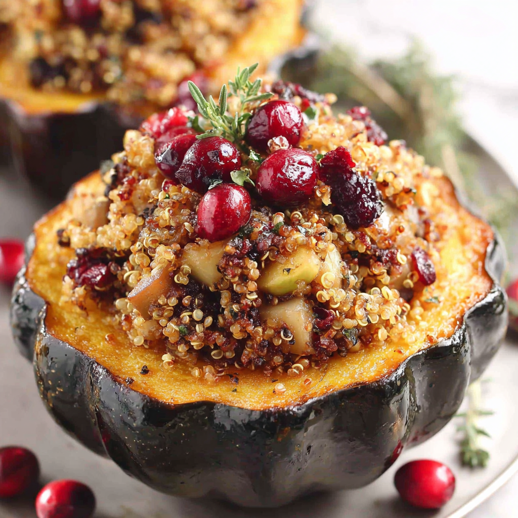 Quinoa Stuffed Acorn Squash