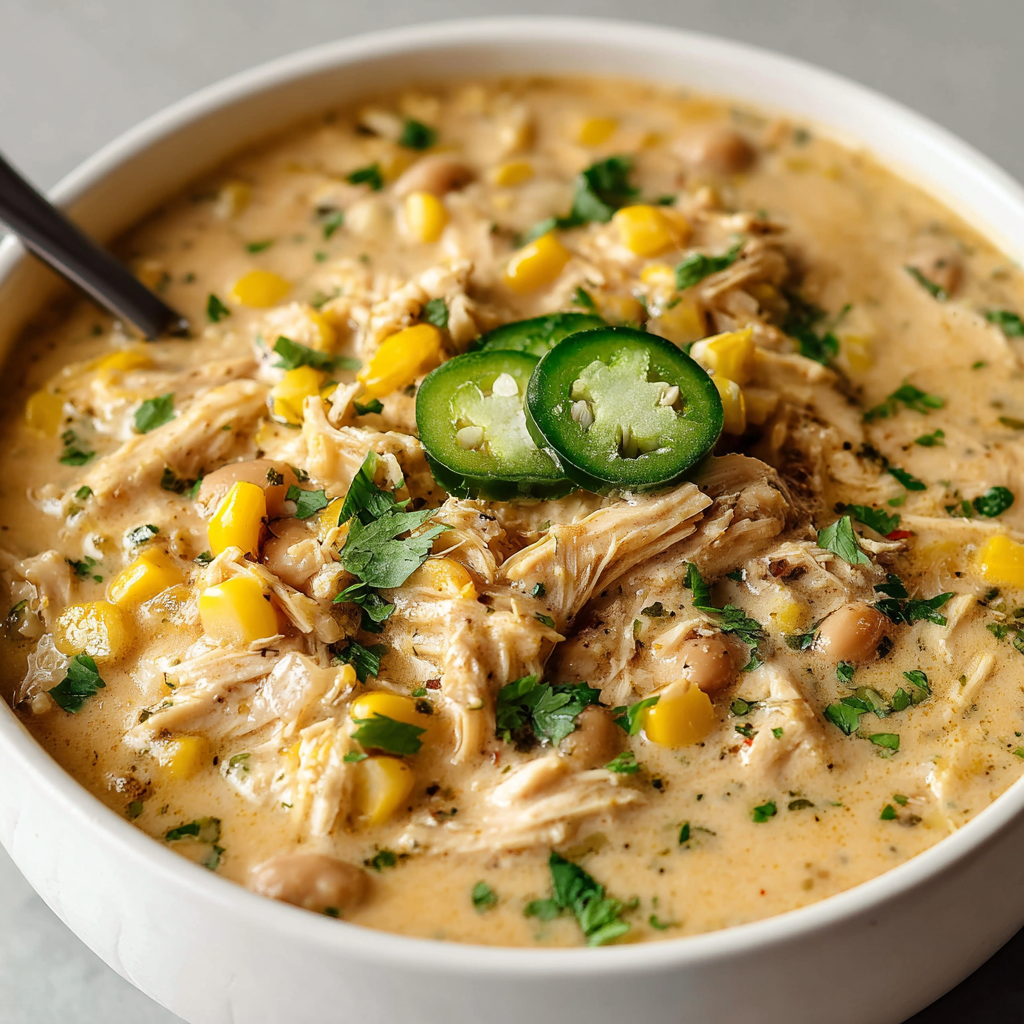 Perfect Crockpot Chicken Chili