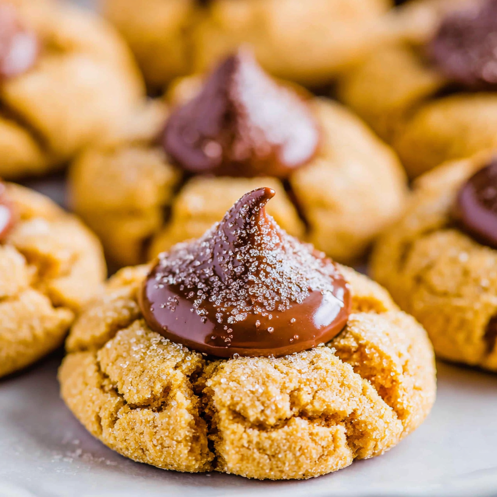 Peanut Butter Pumpkin Blossoms on a baking sheet