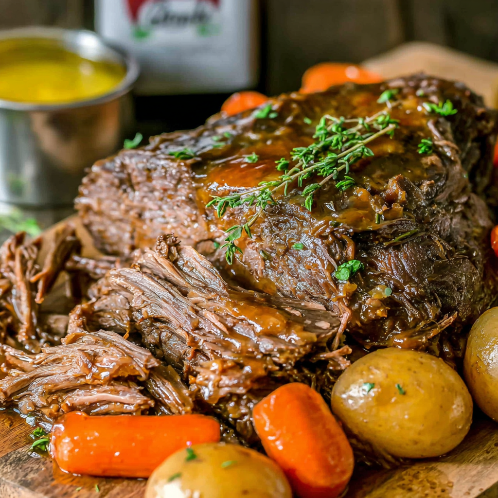 Slow Cooker Pot Roast — Super Tender, Juicy, Fall-Apart Beef
