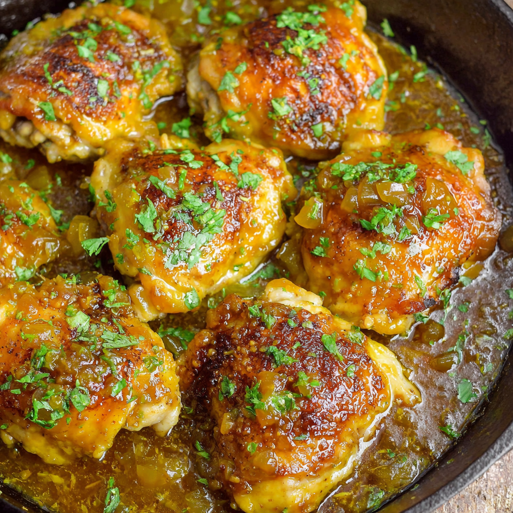Apricot Chicken (Cast Iron Skillet)