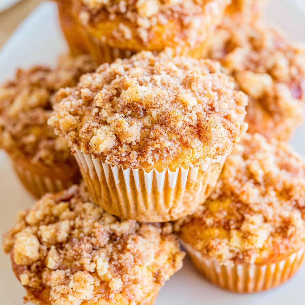Apple Muffins with Crumb Topping