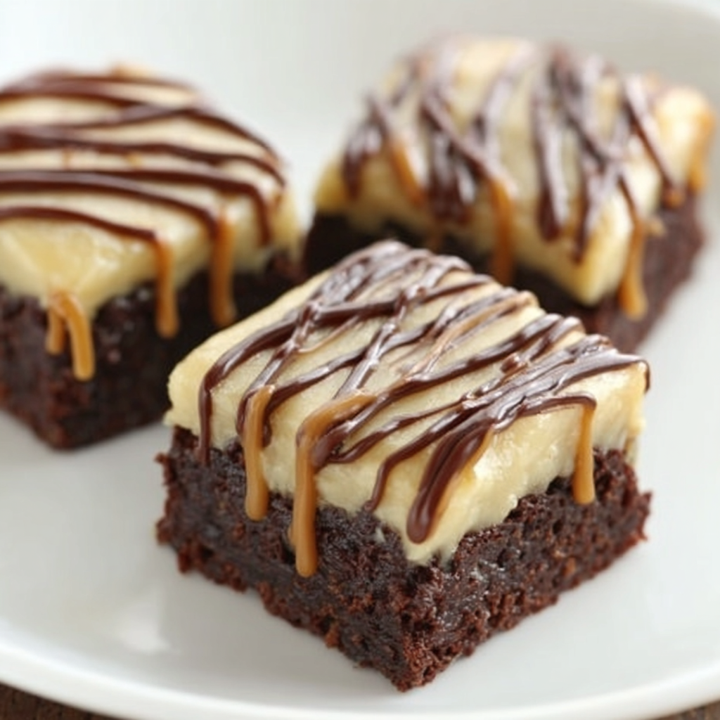 Salted Caramel Coconut Brownies