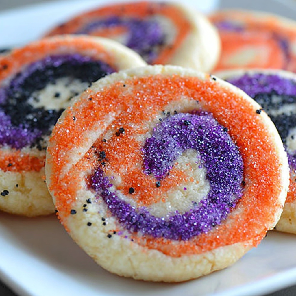 Spiral Halloween Cookies