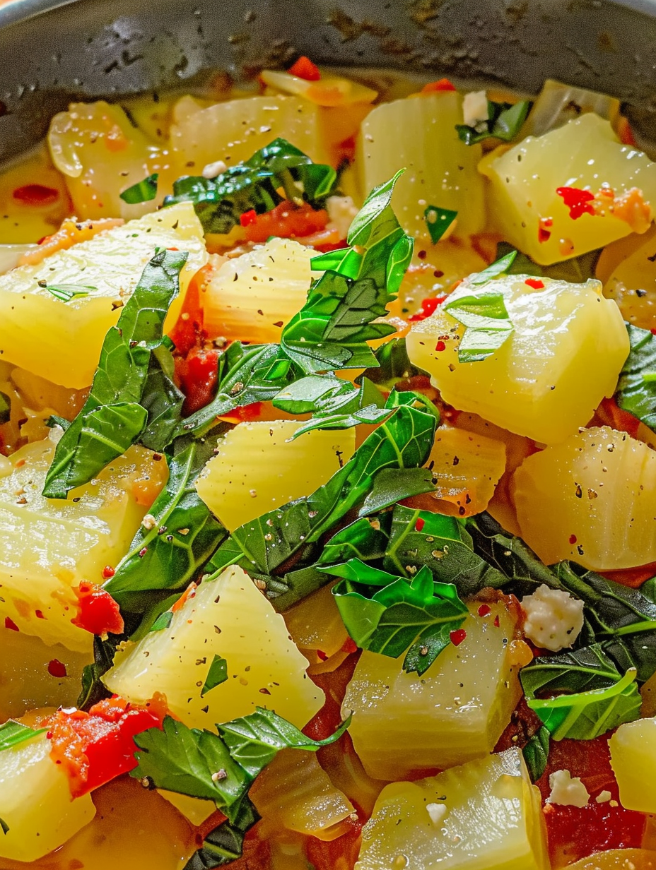 Close up of blitva plated with olive oil drizzle