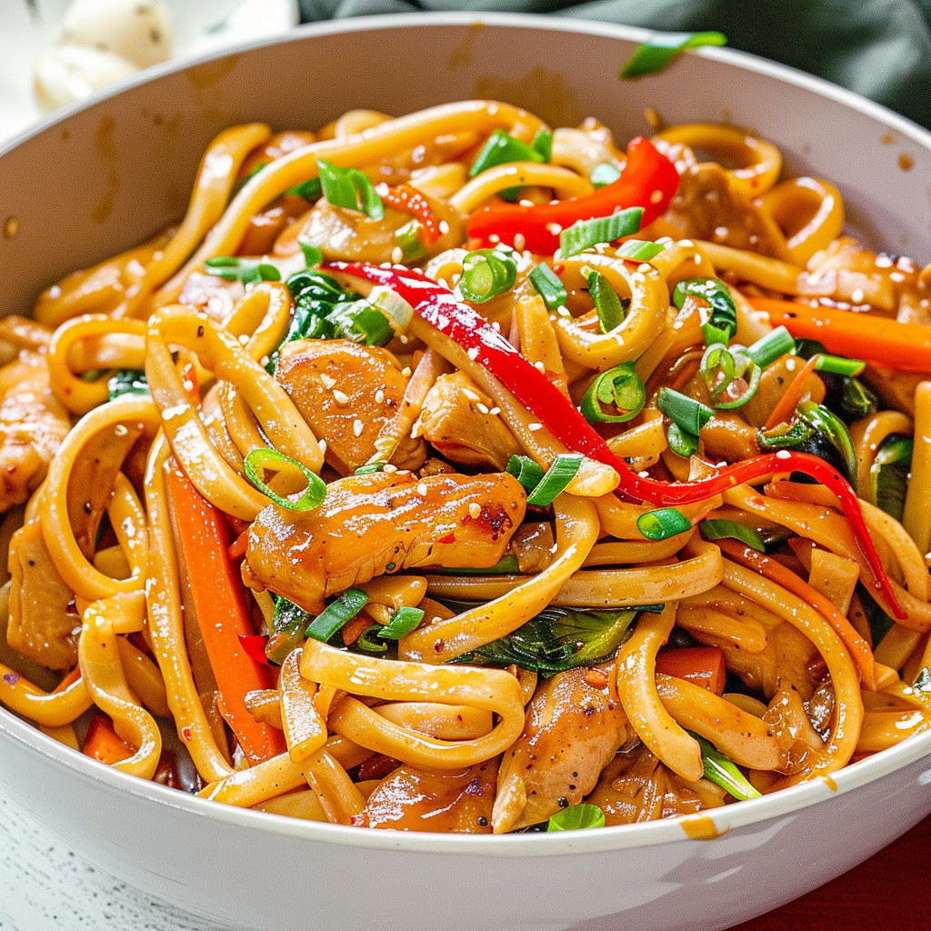 Chicken Stir Fry with Noodles