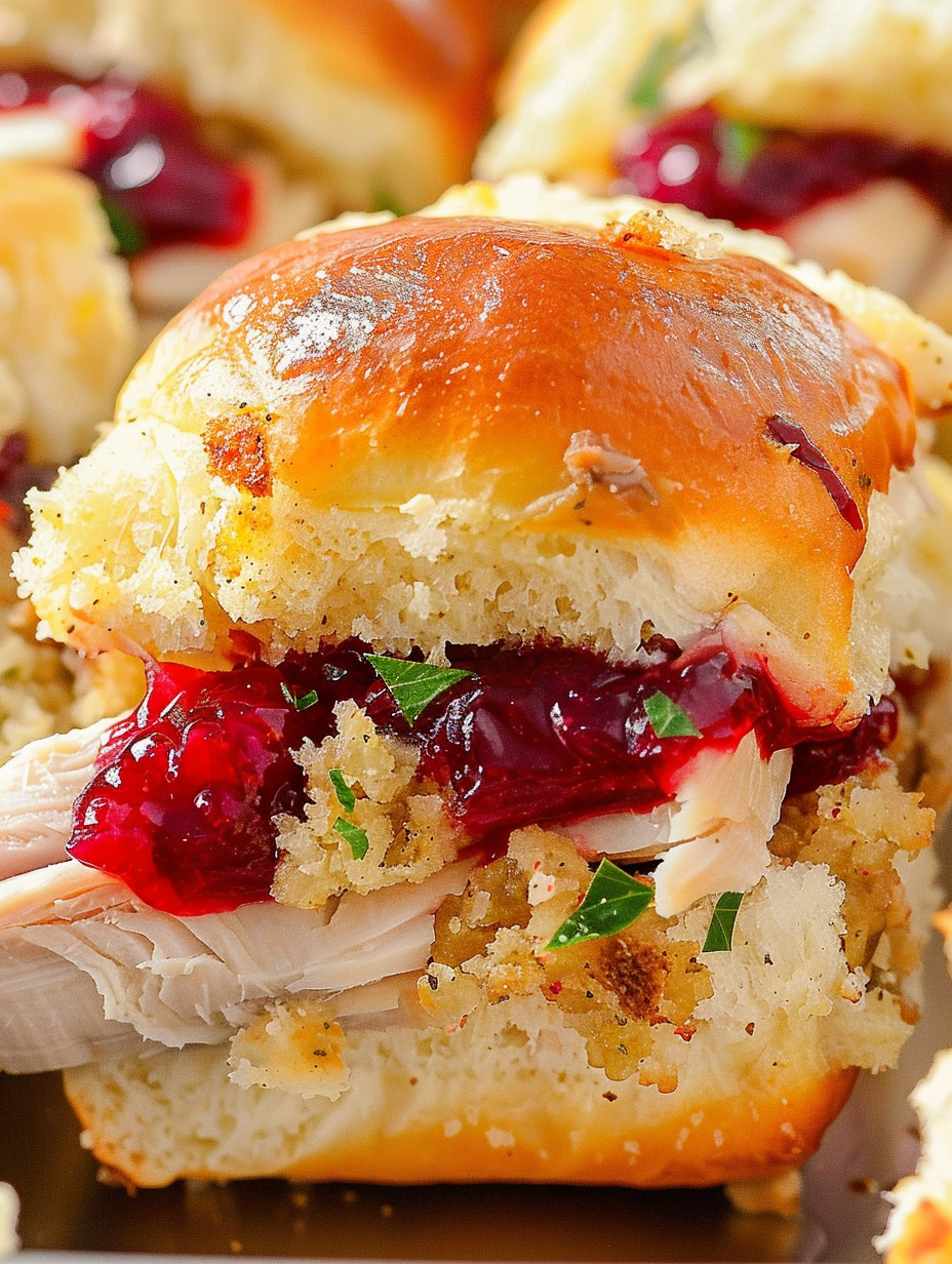 Close-up of slider cut in half showing layers