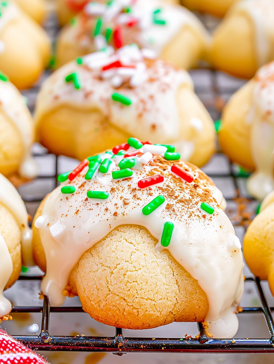 Tray of chilled dough balls ready to bake