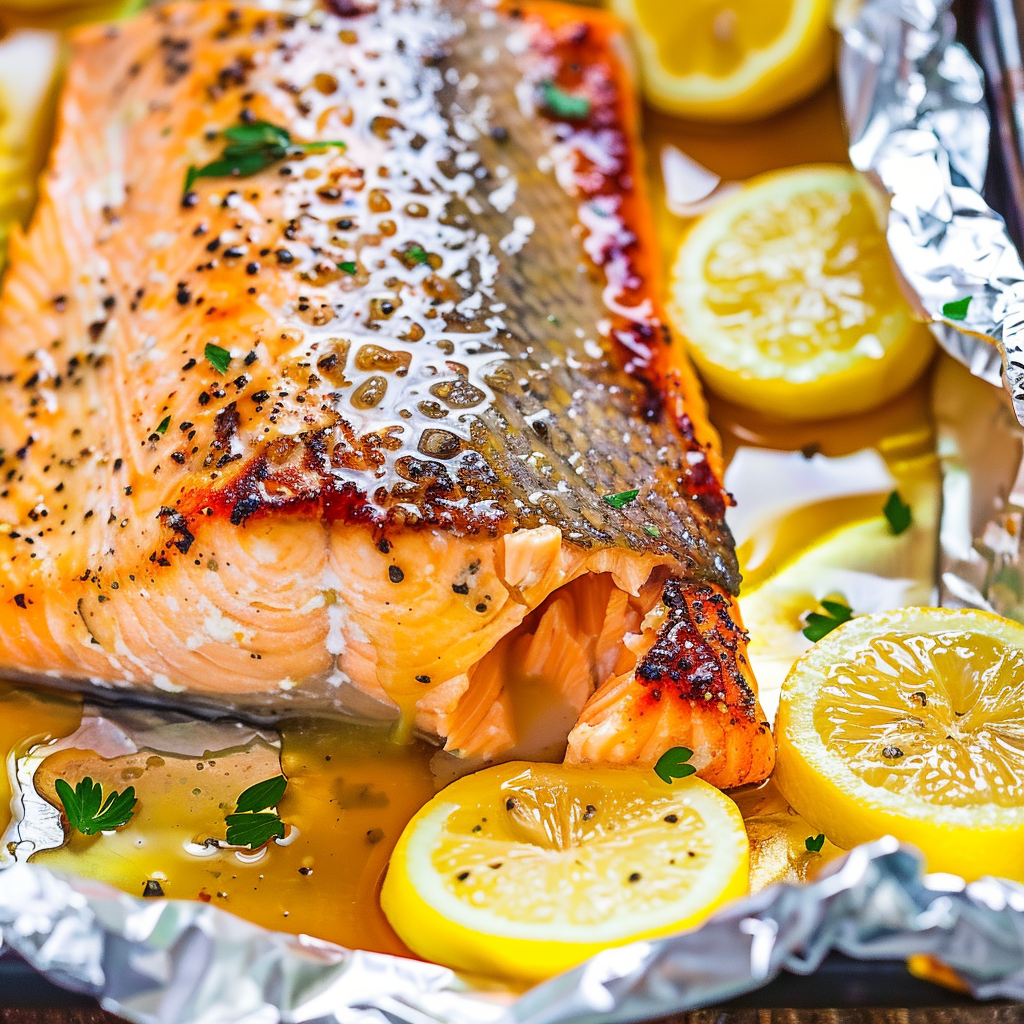 Sheet Pan Lemon Garlic Butter Salmon