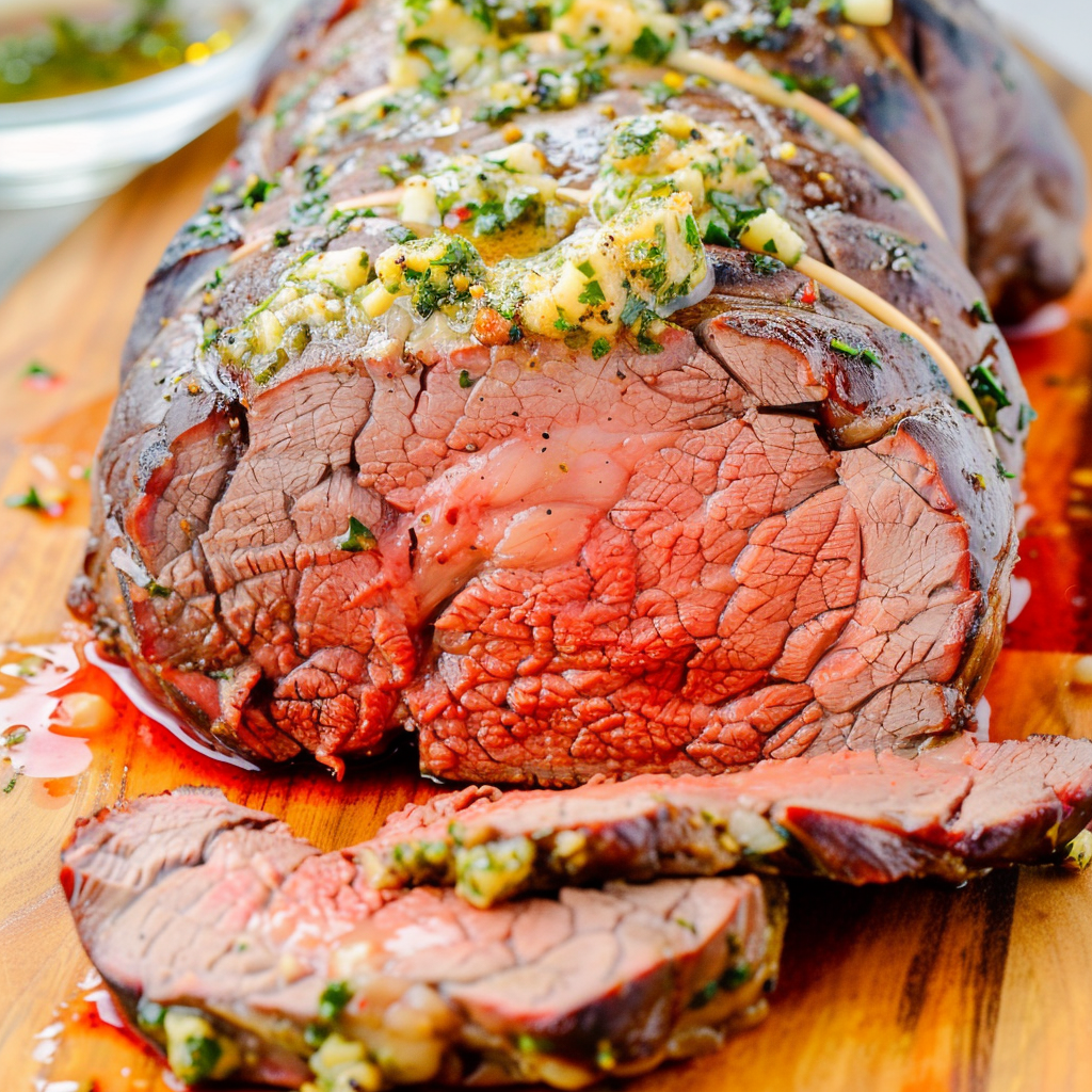 Beef Tenderloin Roast with Garlic Herb Butter