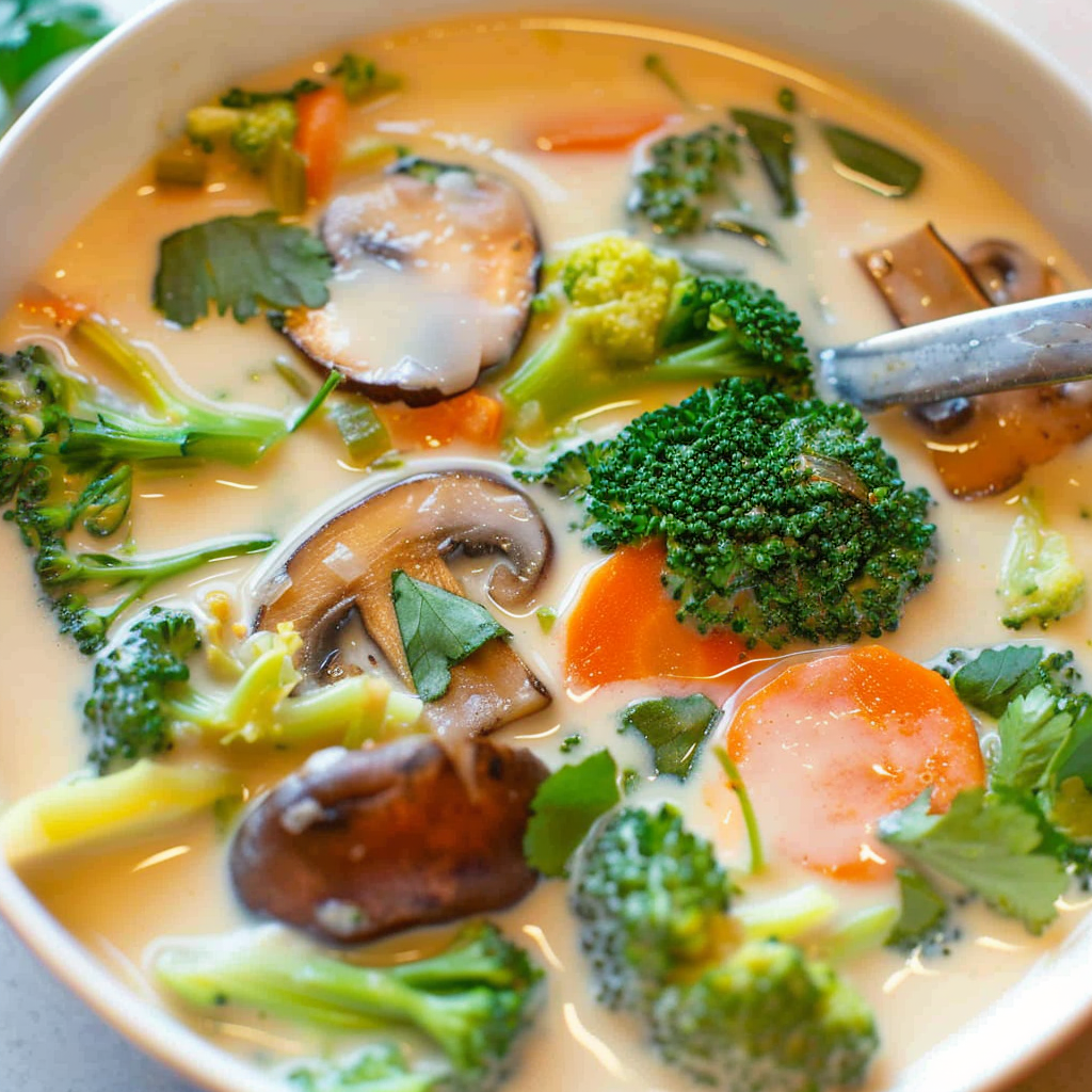 Thai Coconut Soup with Vegetables