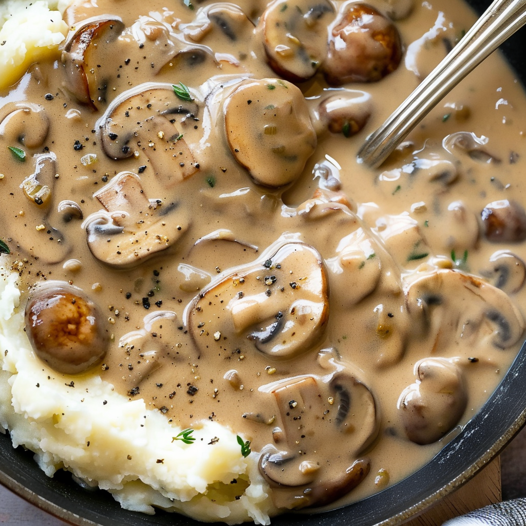 Creamy Gluten Free Mushroom Gravy – Also Dairy Free!