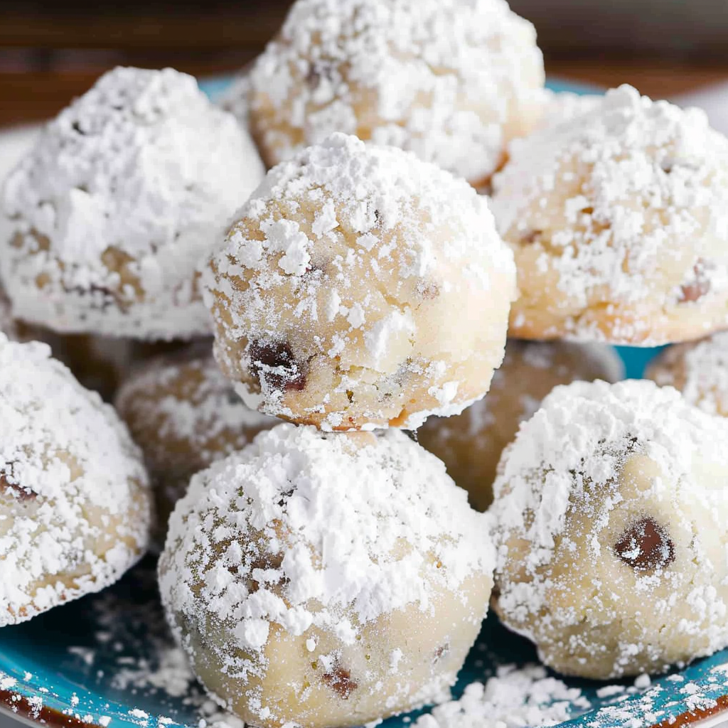 Chocolate Chip Snowball Cookies