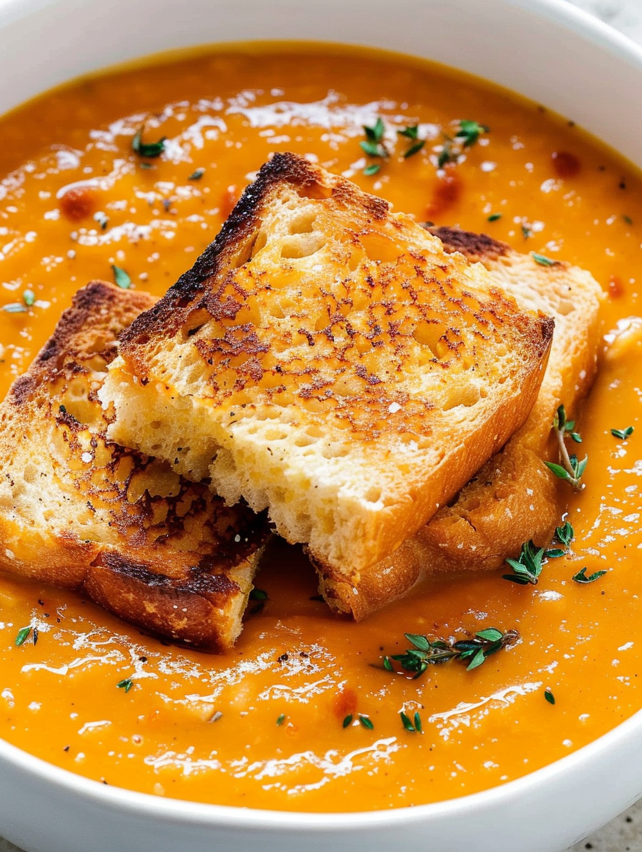 Grilled cheese croutons on a cutting board