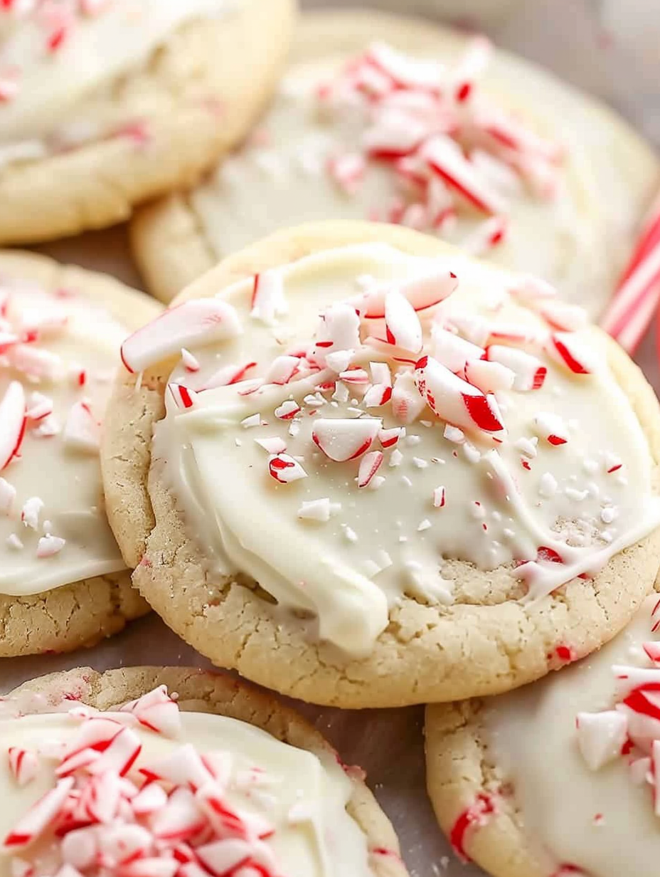 White Chocolate Peppermint Sugar Cookies