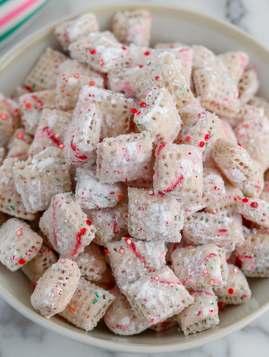 Candy Cane Kiss Muddy Buddies