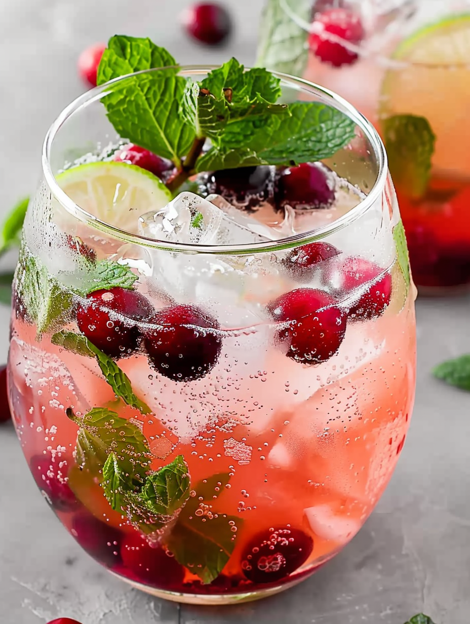 Holiday Cranberry Mojito