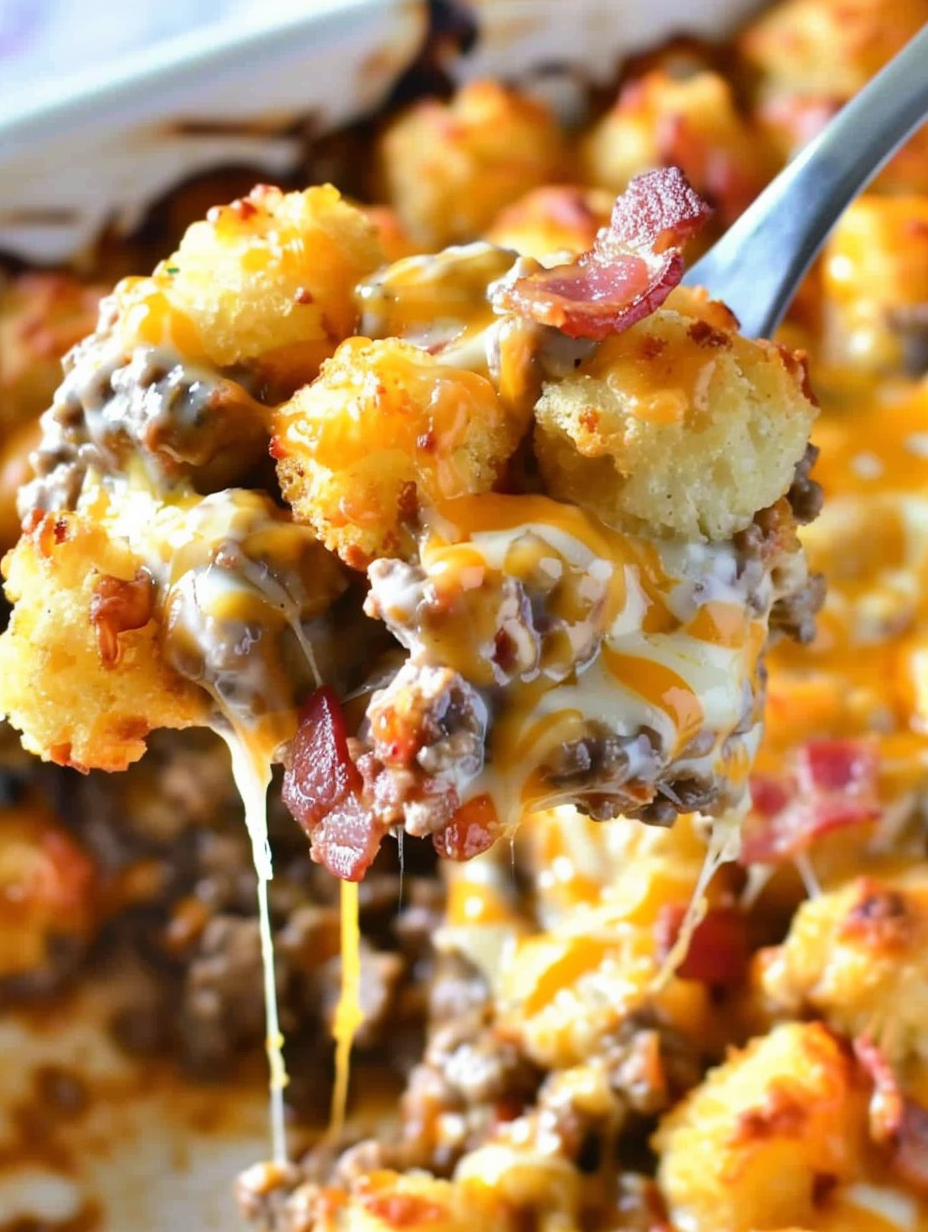 Cheeseburger Tater Tot Casserole