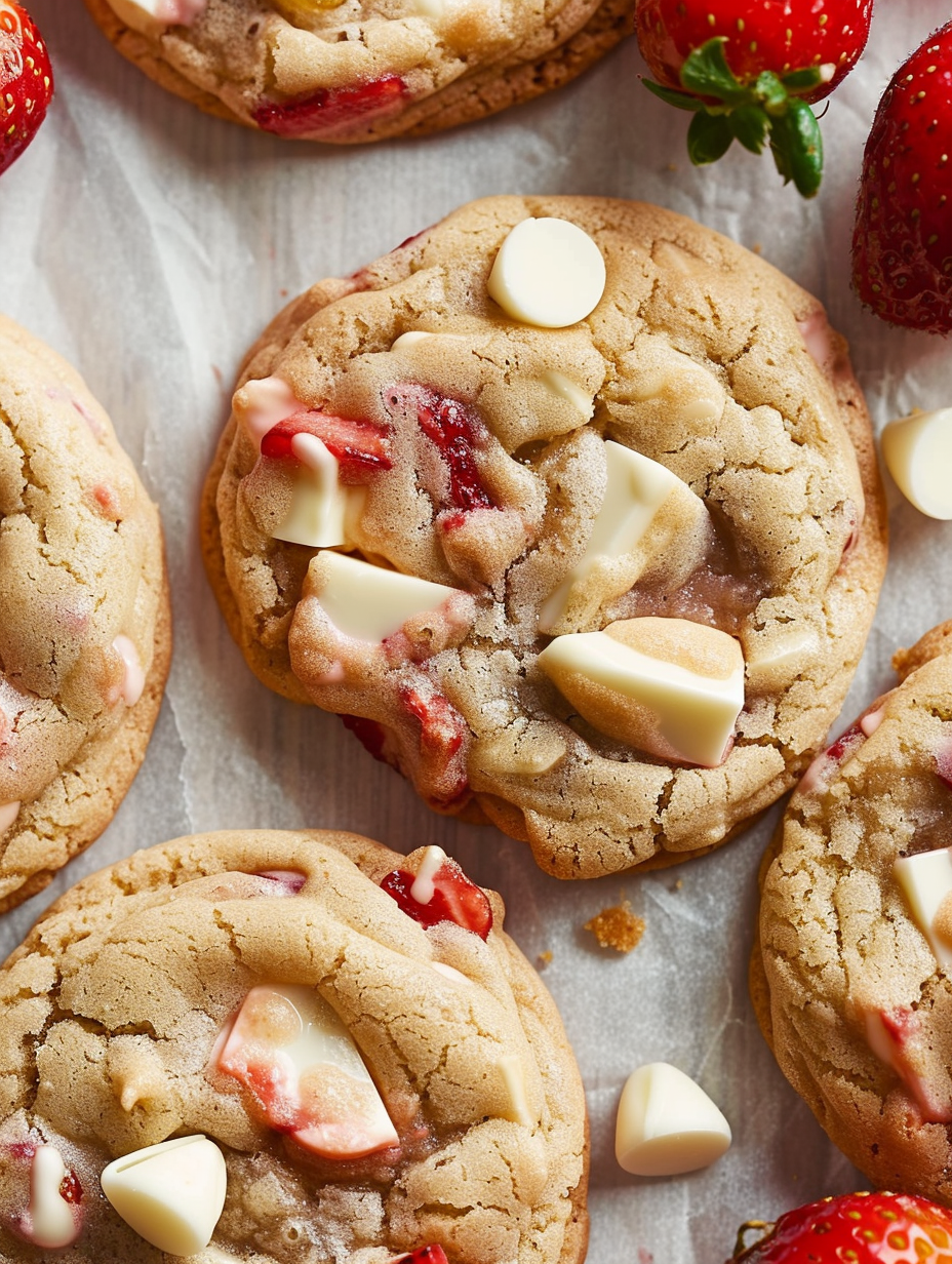 Strawberries and Cream Cookies