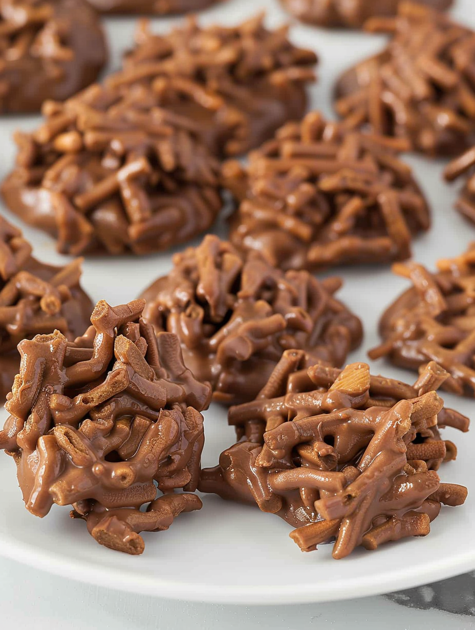 Chocolate Haystack Cookies