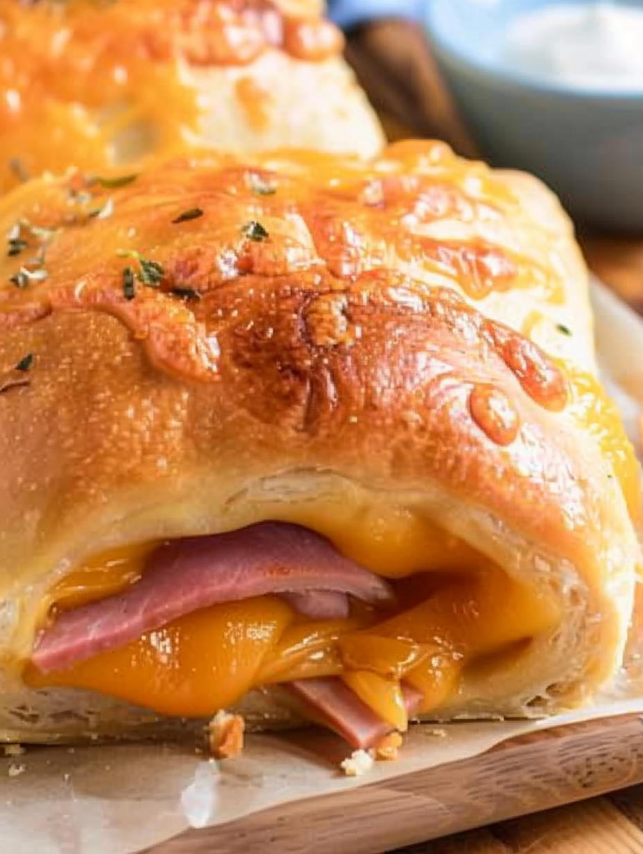 Hot Ham and Cheese Rolls
