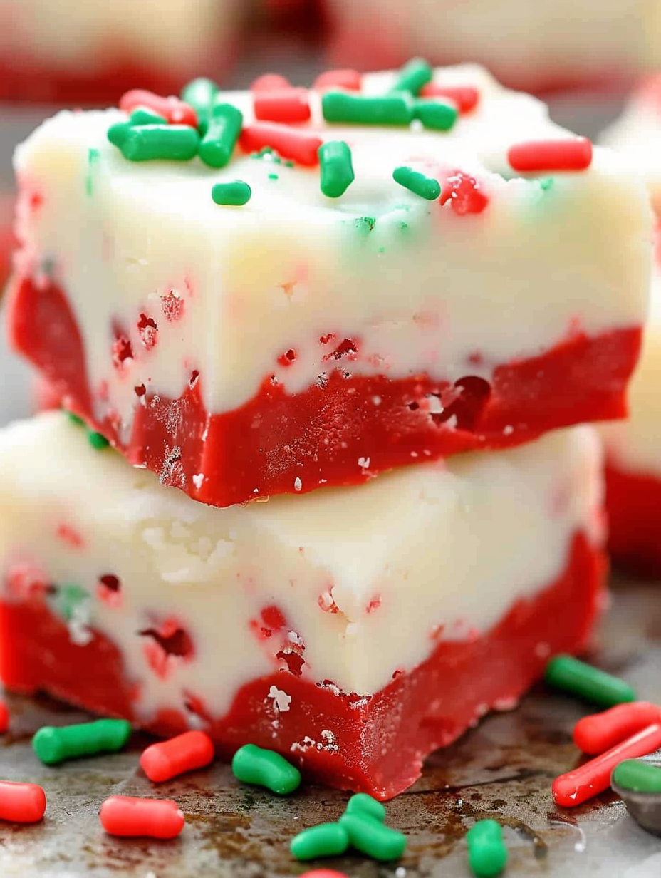 Christmas Cake Batter Fudge