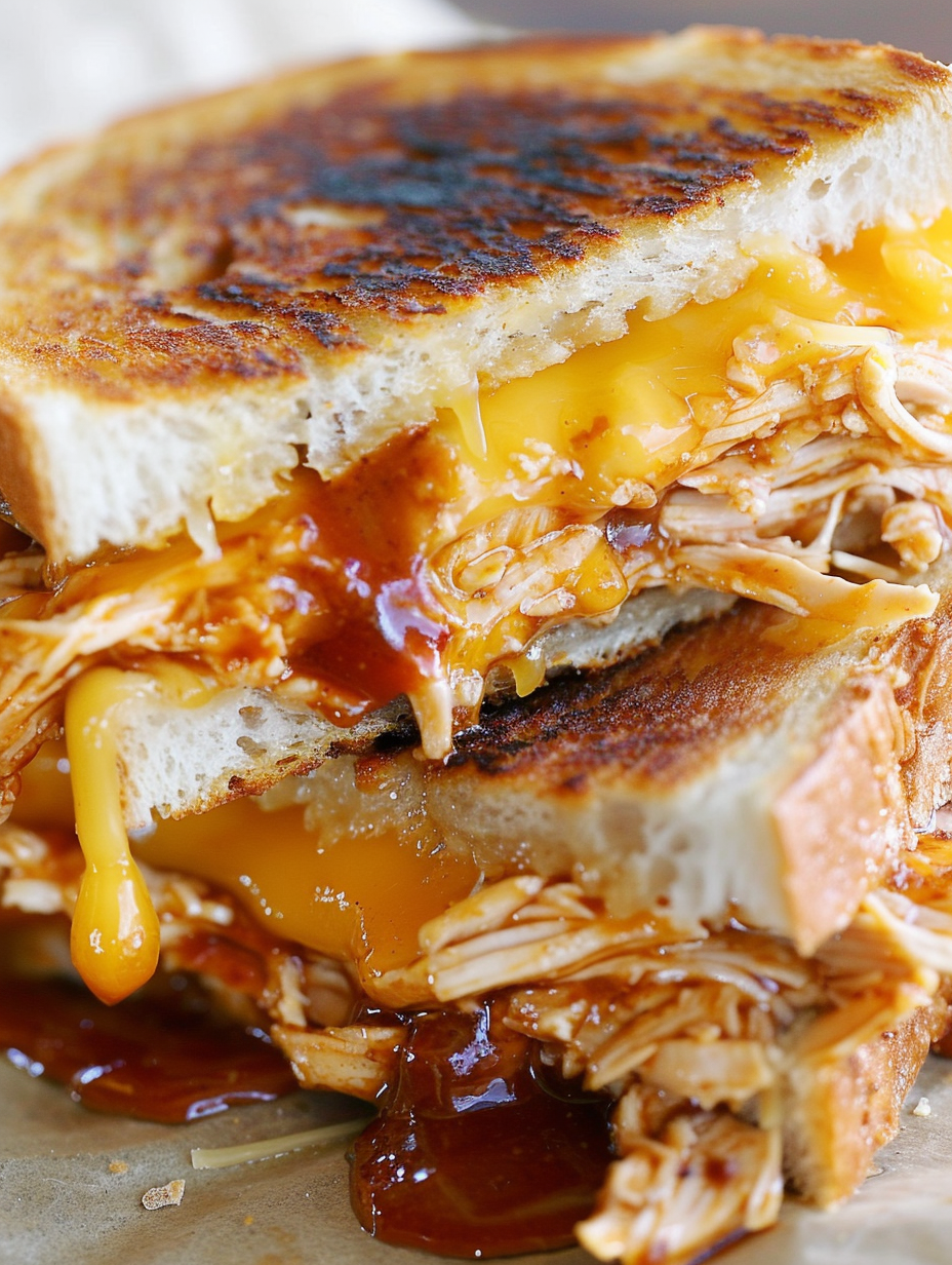 BBQ Chicken Grilled Cheese
