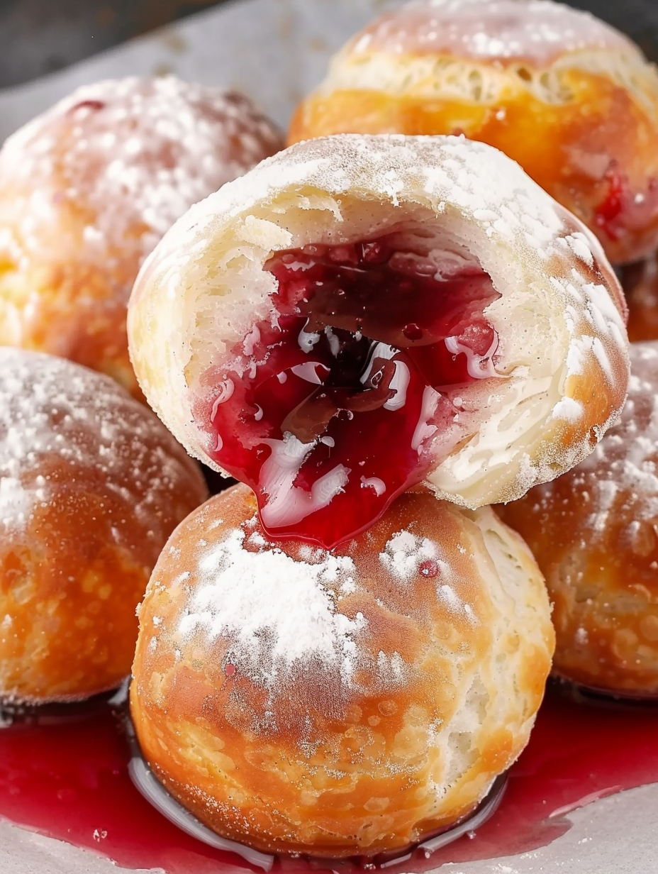 Cherry pie bomb being pinched closed and shaped