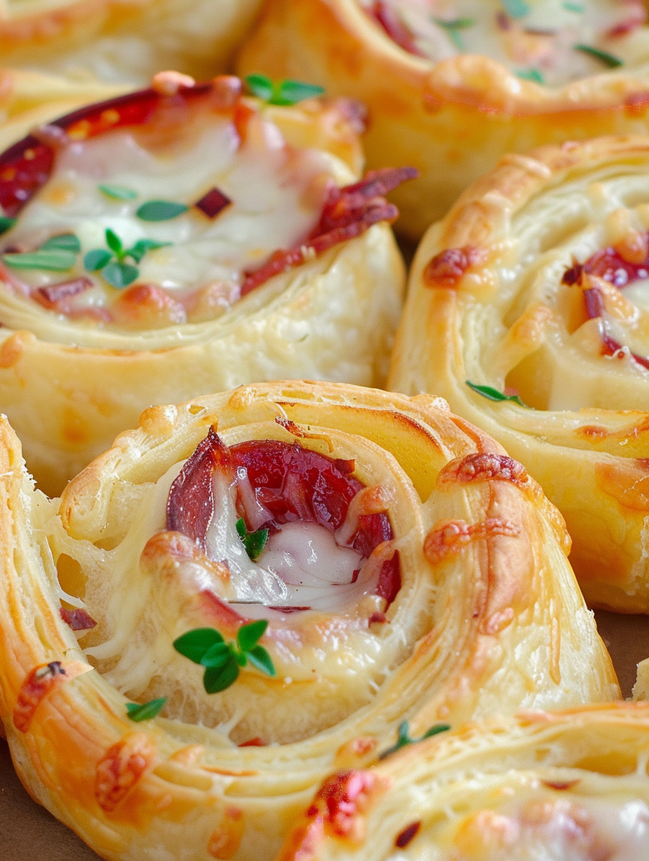 Sliced pinwheels on a serving board with dipping sauce