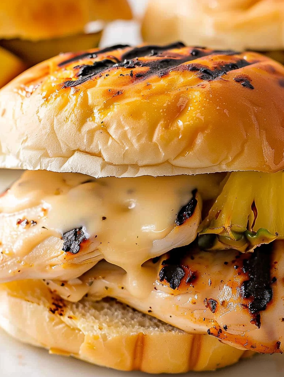 Grilled Hawaiian Chicken Sandwiches