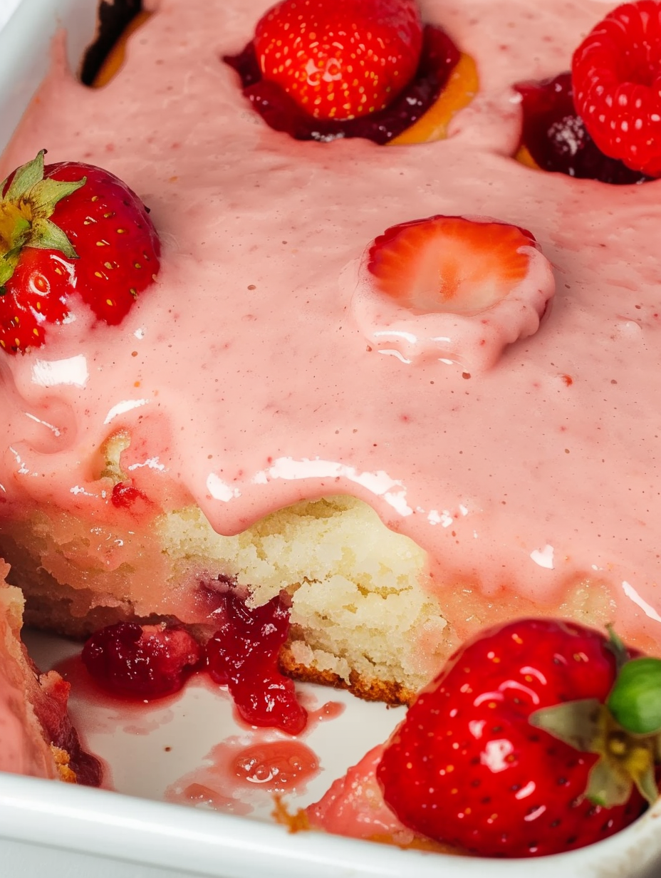 Freshly baked strawberry rolls in a pan