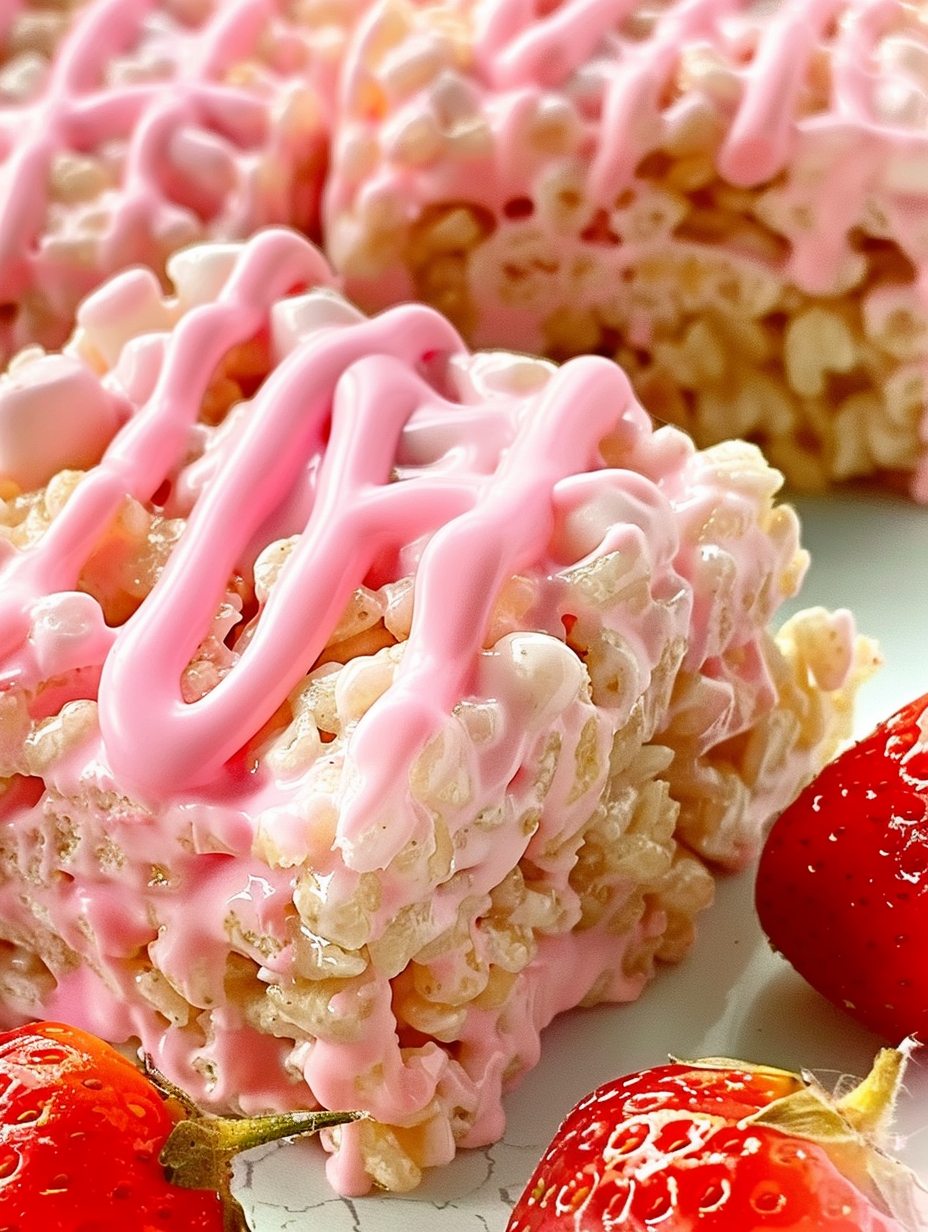 Strawberry Rice Krispy Treats