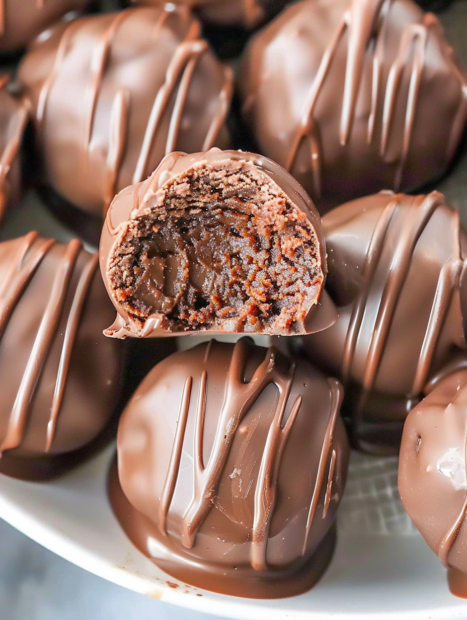 No-Bake Brownie Truffles