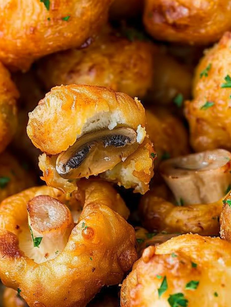 Crispy Beer-Battered Fried Mushrooms
