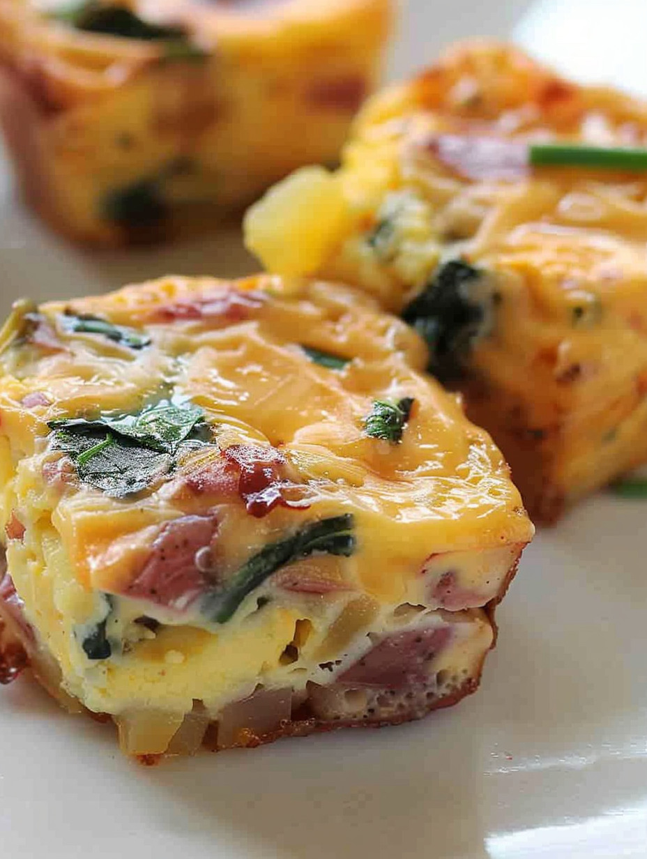 Potato Cheddar Chive Bakes in muffin pan