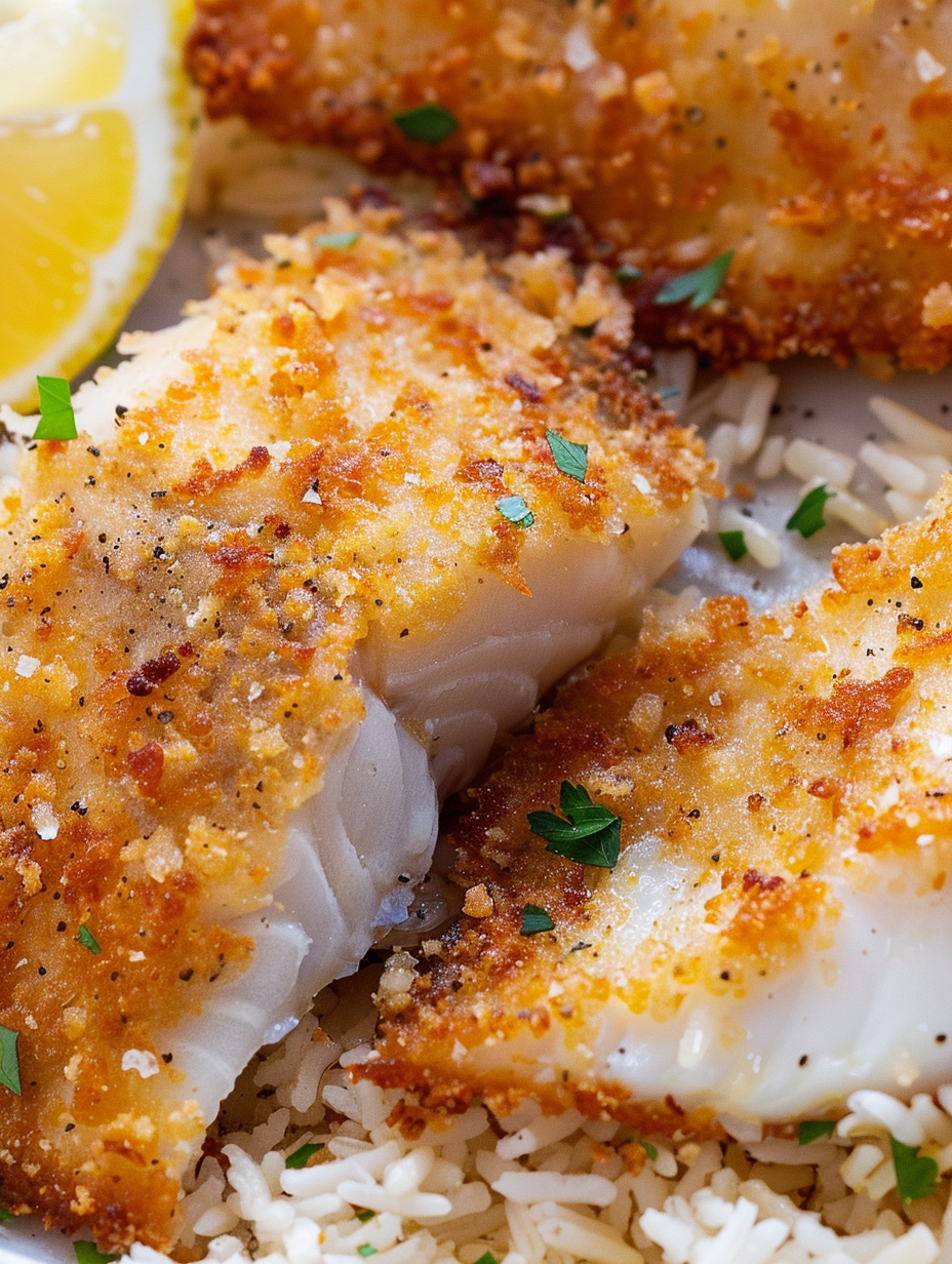 Pan fried fish on paper towel