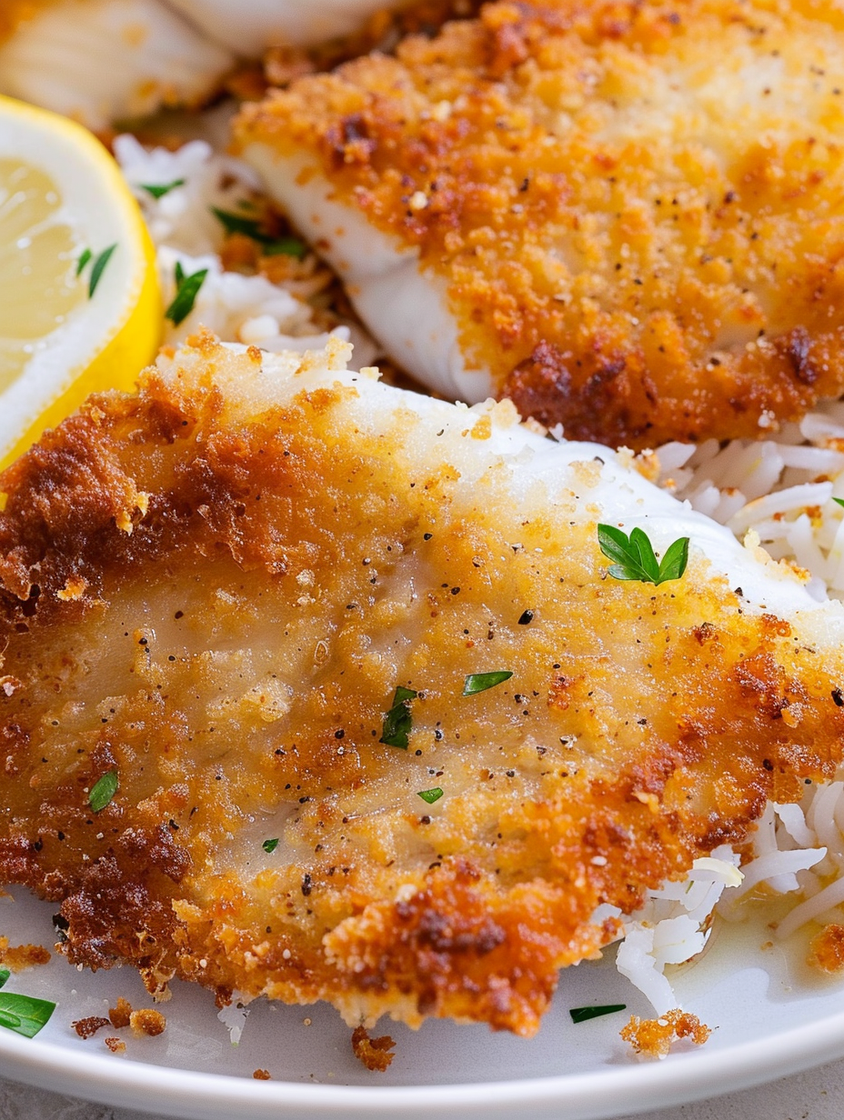 Coating bowls with panko and flour