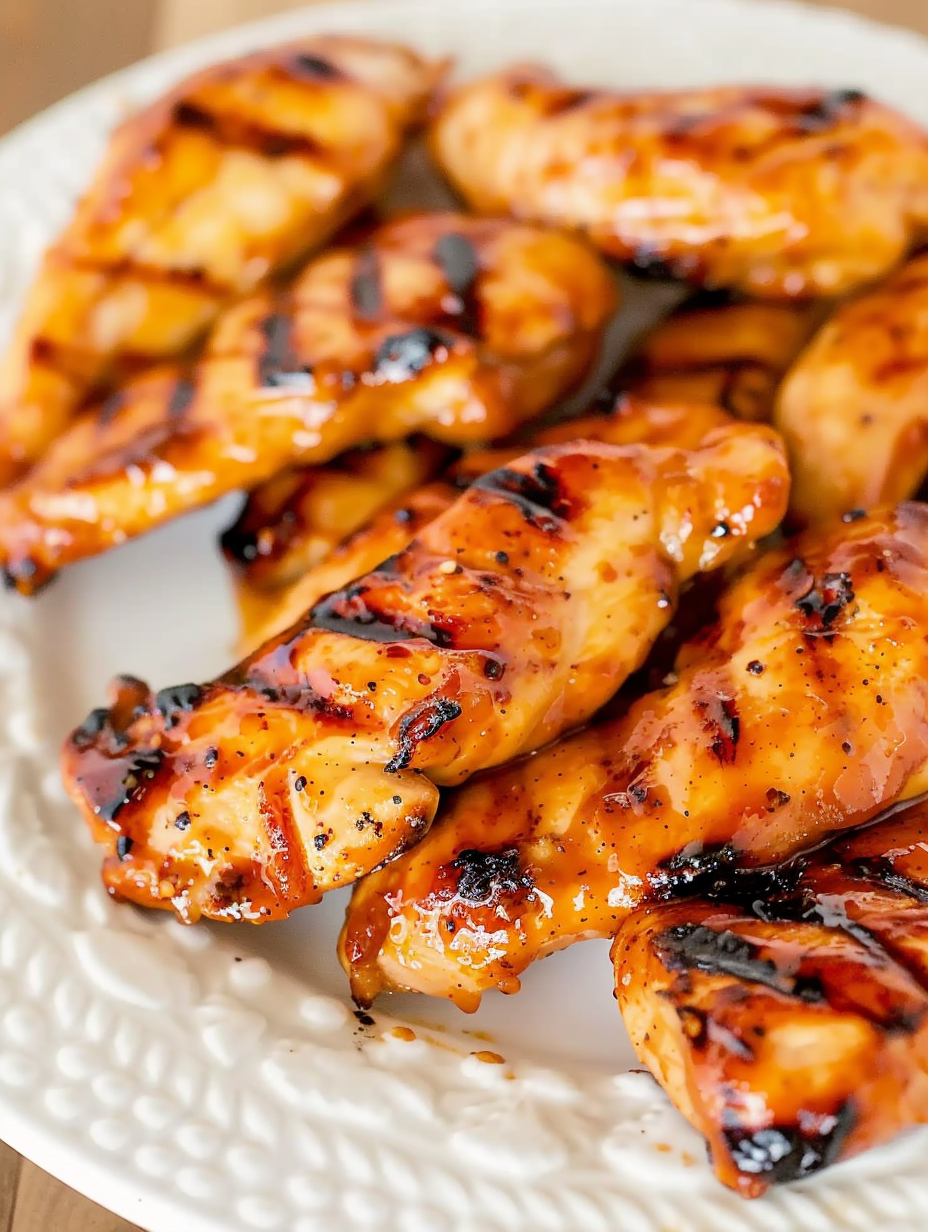 Plated Orange Chili Chicken with sides