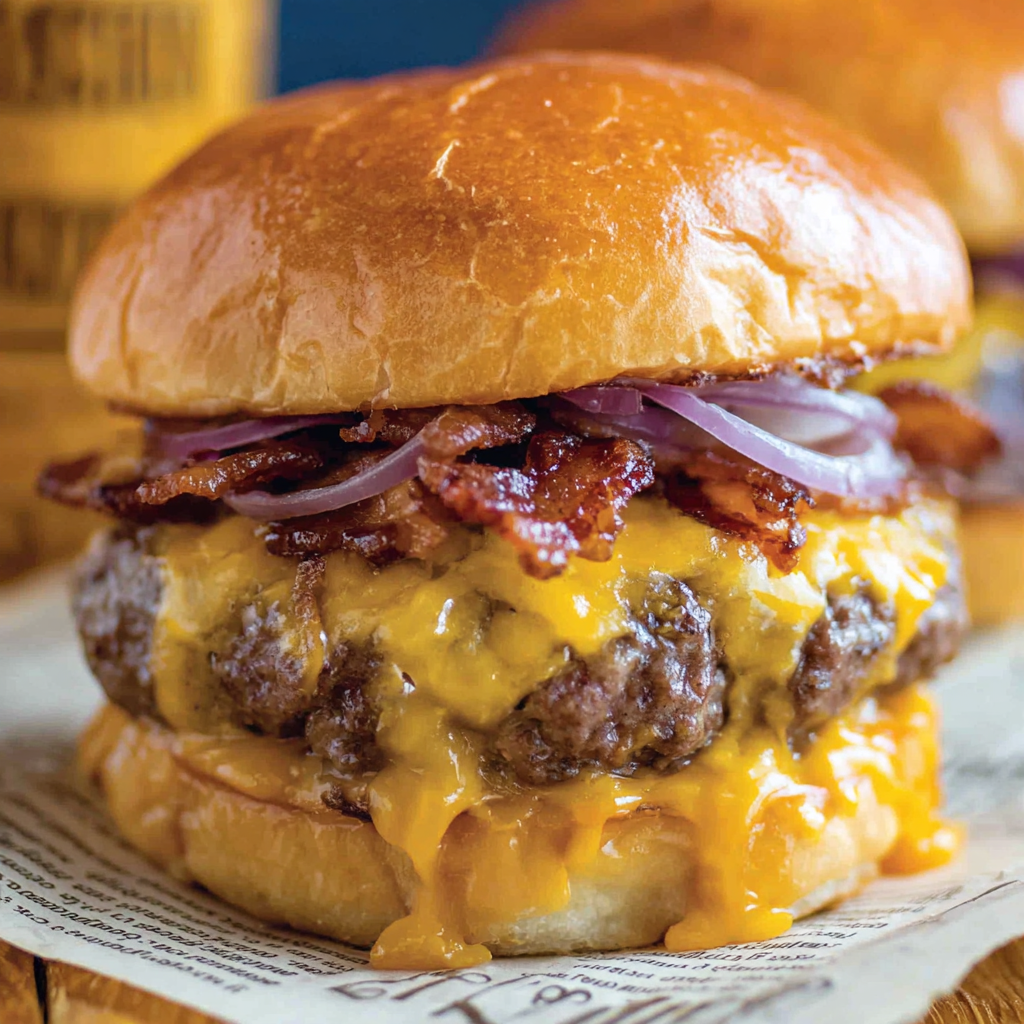 Bourbon Bacon Cheeseburger