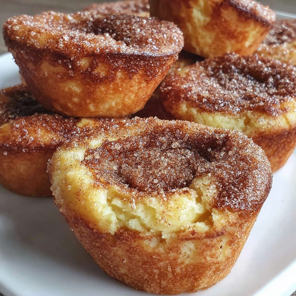 Cinnamon Sugar French Toast Muffins