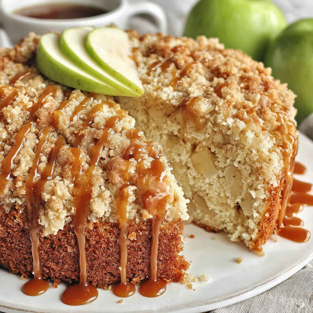 Irish Apple Cake with Crisp Streusel
