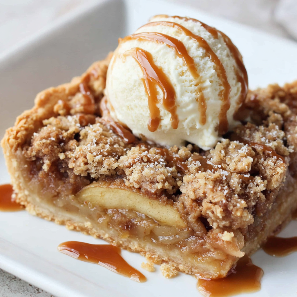 Apple Crumble Slab Pie