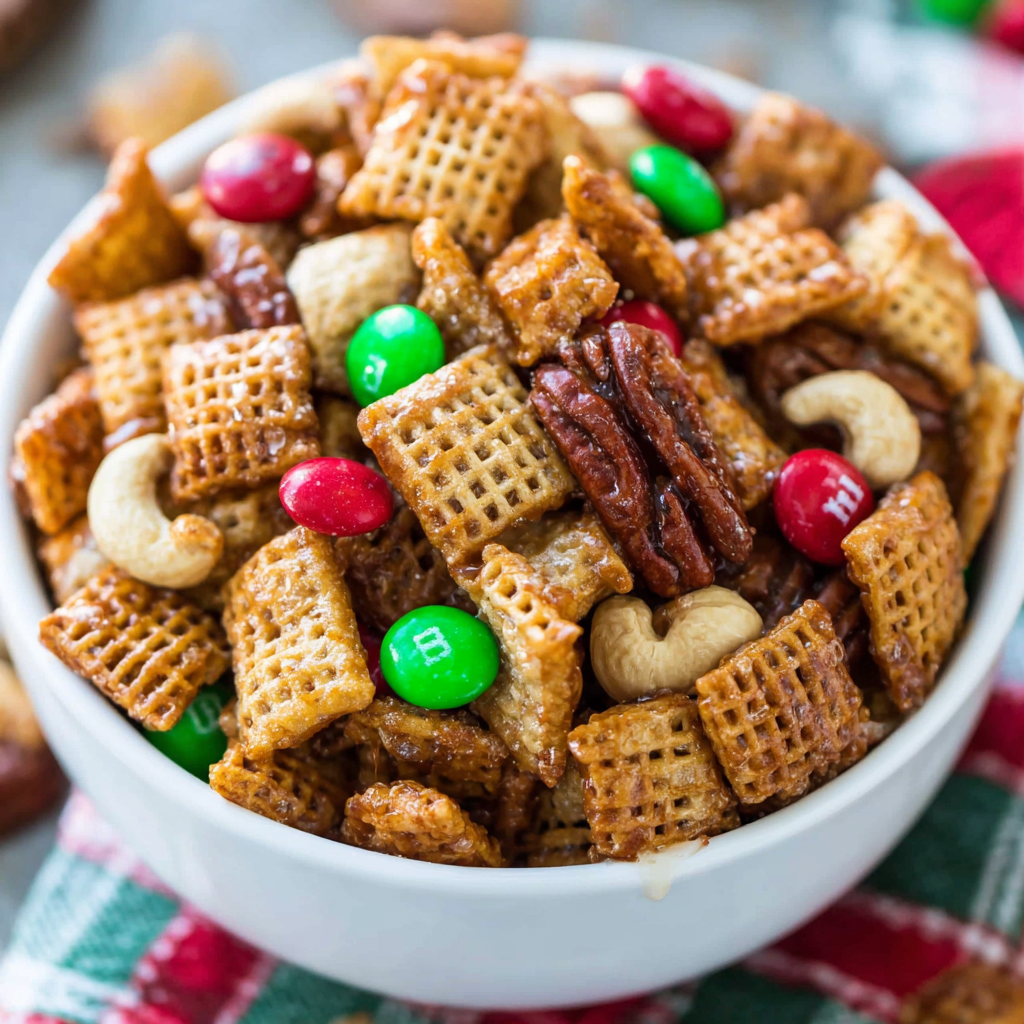 Sweet and Salty Chex Mix (Christmas Crack)