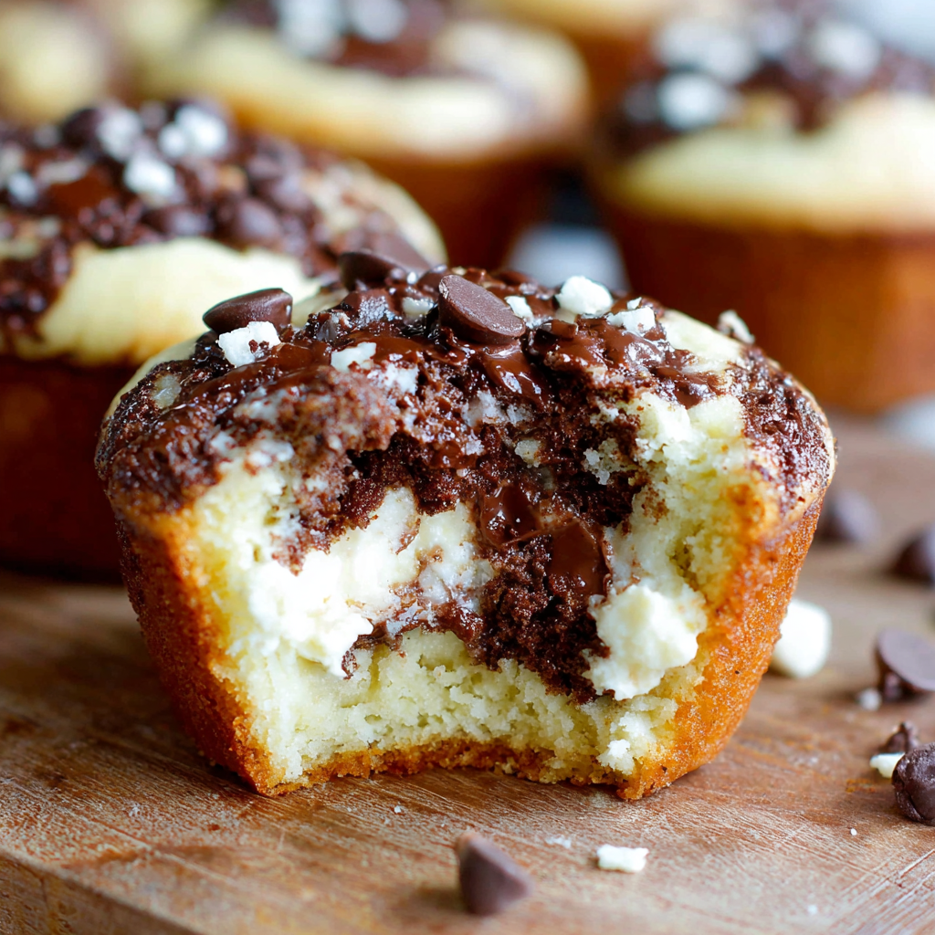 Cheesecake Chocolate Chip Muffins