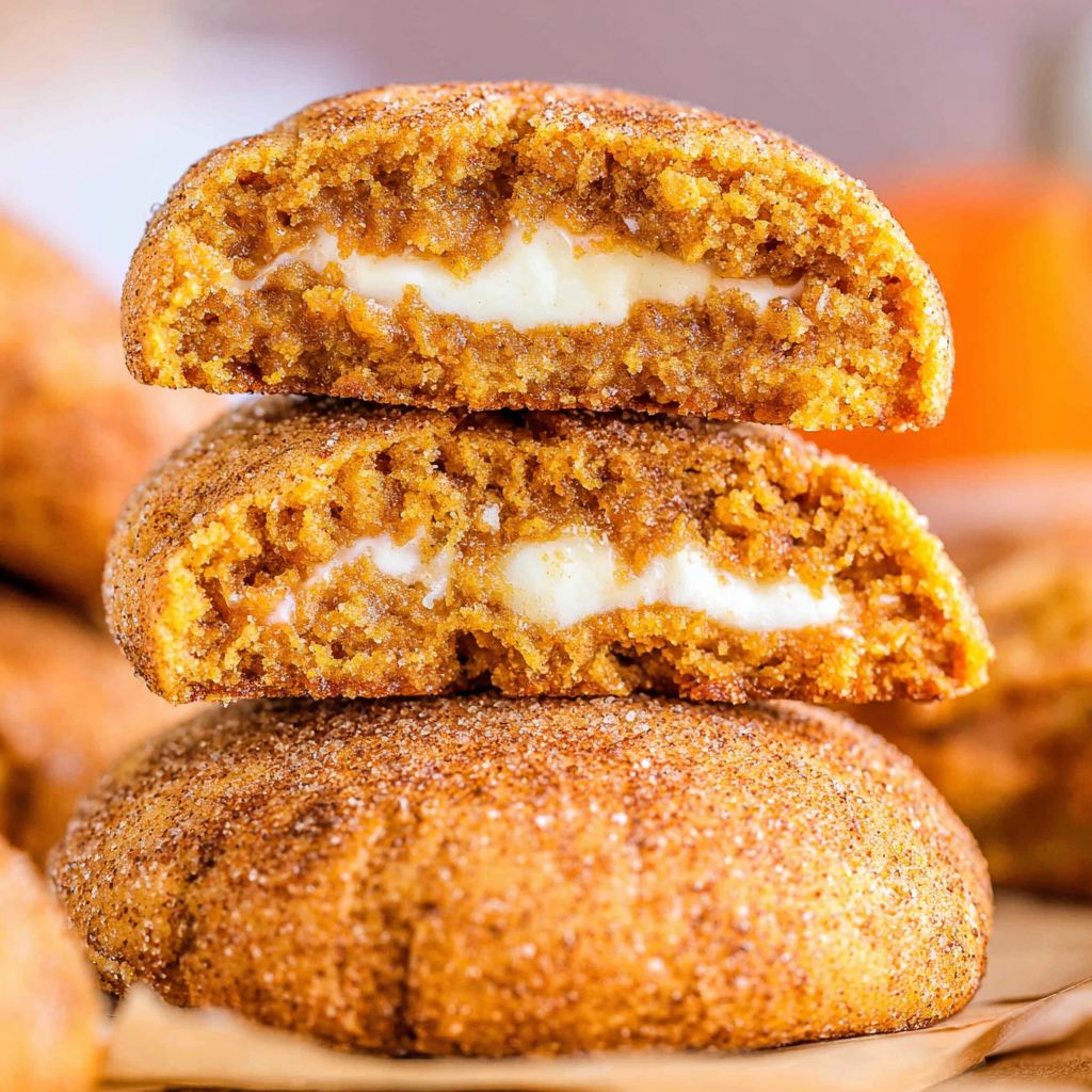 Pumpkin Cheesecake Cookies (Pumpkin Snickerdoodle Cheesecake Cookies)