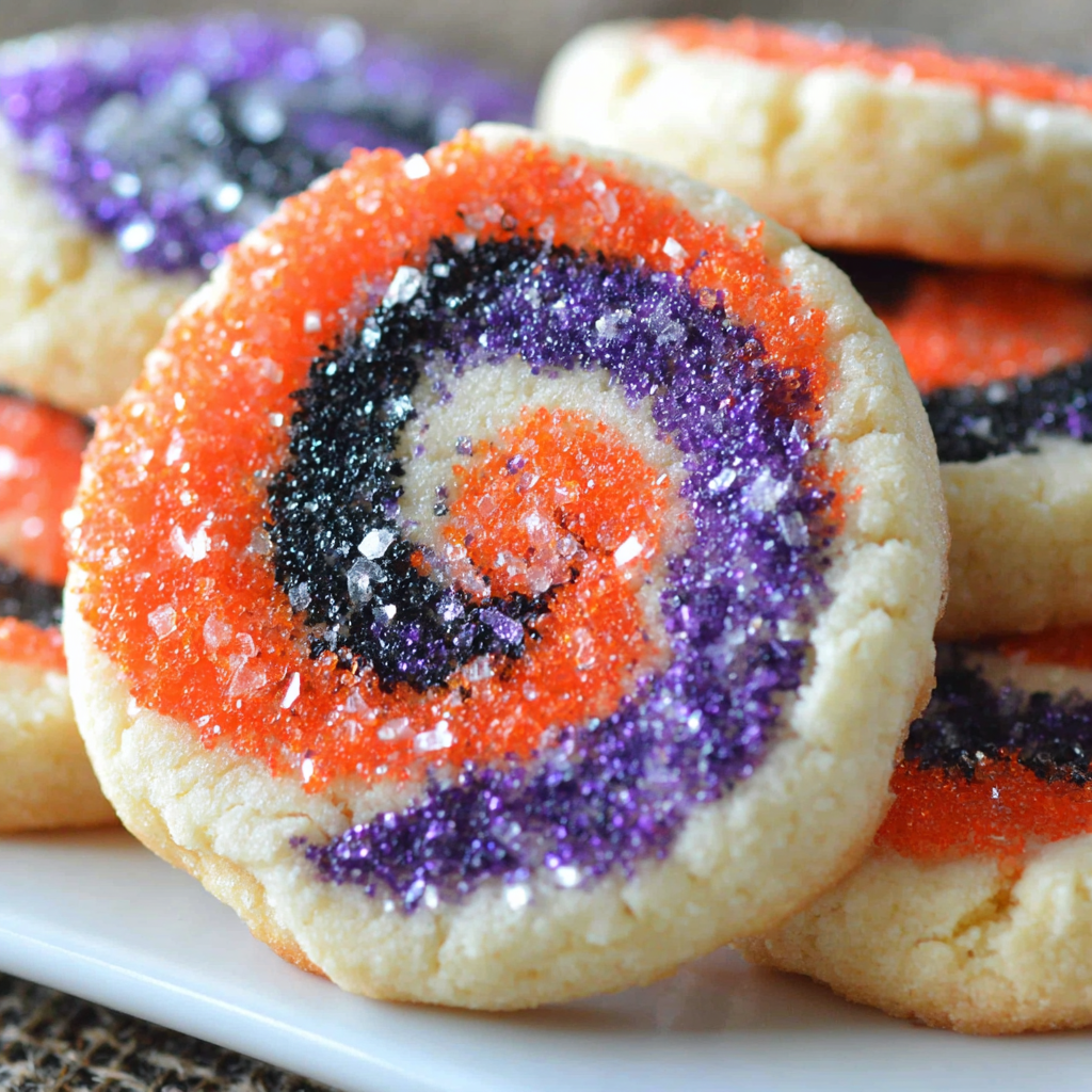 Spiral Halloween Cookies
