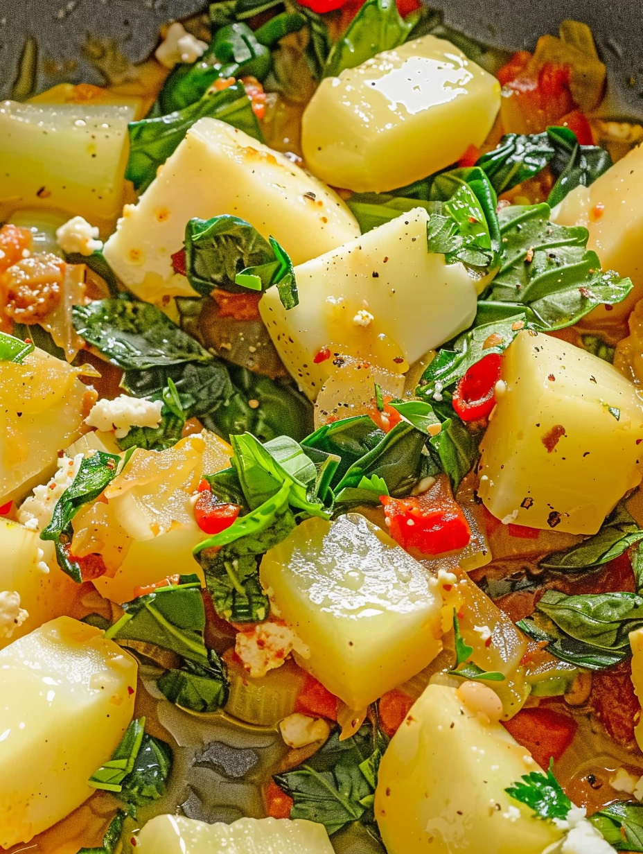 Blitva in a skillet with garlic and olive oil