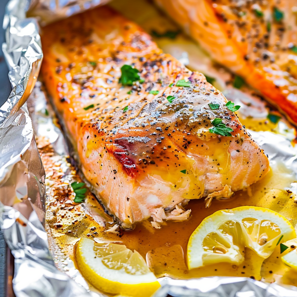 Sheet Pan Lemon Garlic Butter Salmon