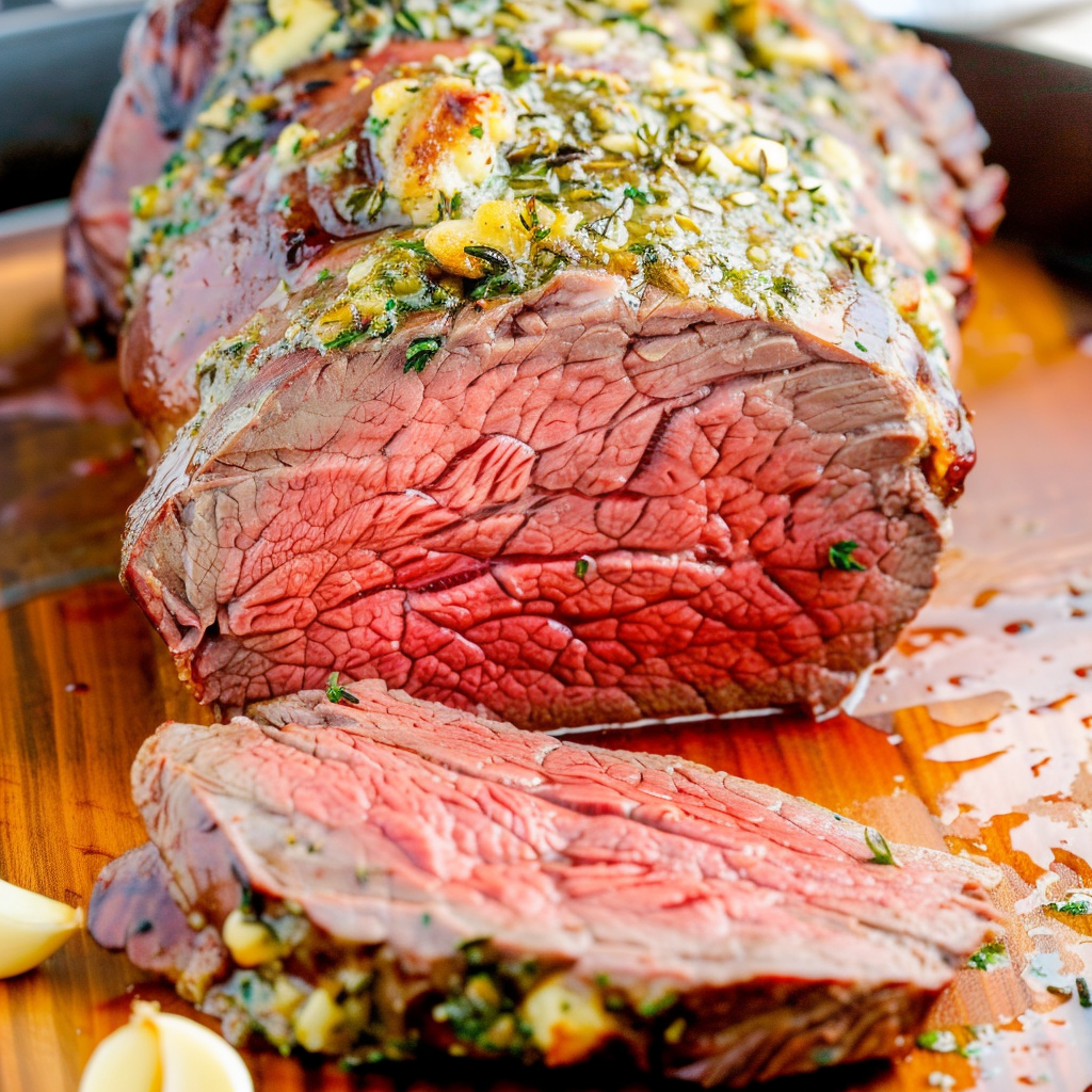 Beef Tenderloin Roast with Garlic Herb Butter