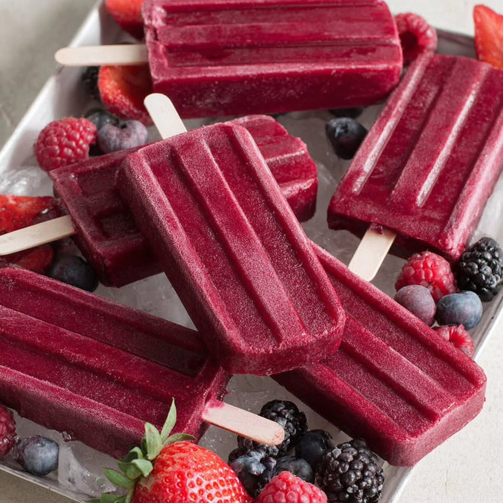 Mixed Berry Popsicles
